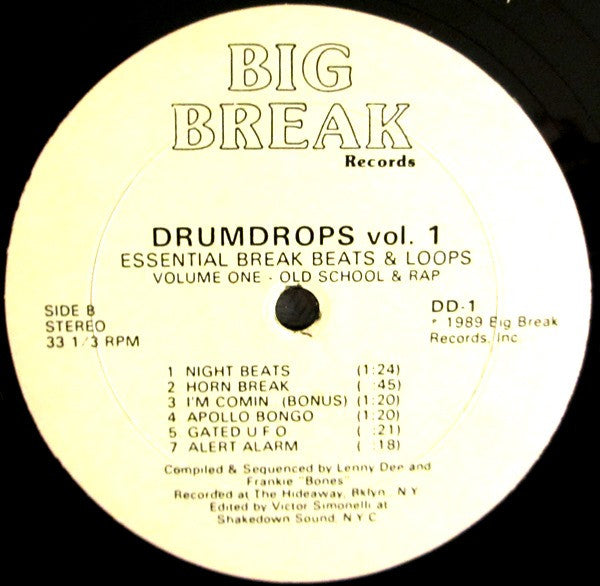 Various : Drumdrops Vol. 1 (Essential Break Beats & Loops) (12")