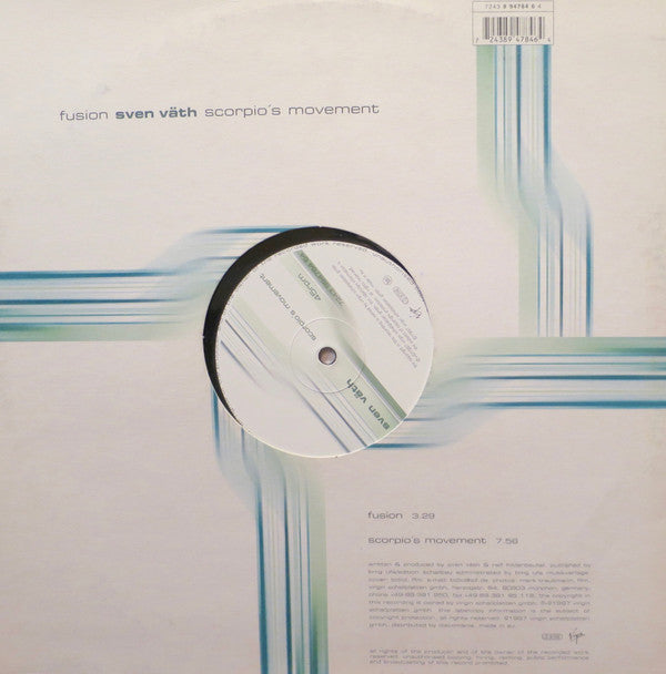 Sven Väth : Fusion / Scorpio's Movement (12", Single, Ltd, Num)