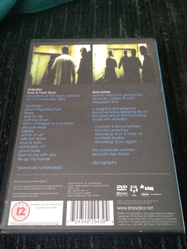 Starsailor : Love Is Here (Live) (DVD-V, Multichannel, PAL)