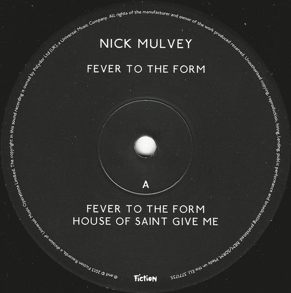Nick Mulvey : Fever To The Form (10", EP)