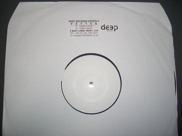 Petter (5) : These Days (12", W/Lbl)