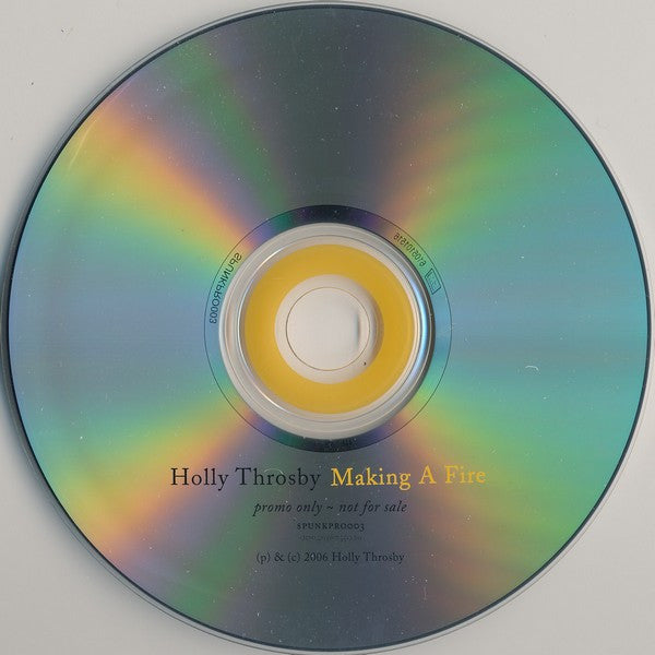 Holly Throsby : Making A Fire (CD, Single, Promo, Car)