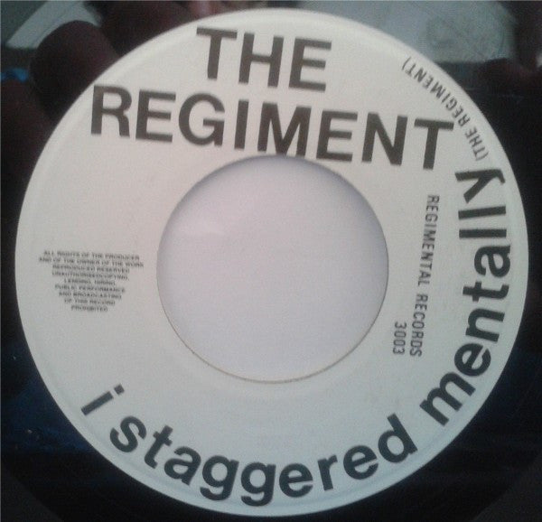 The Regiment (8) : I Staggered Mentally / Memories (7", Single)