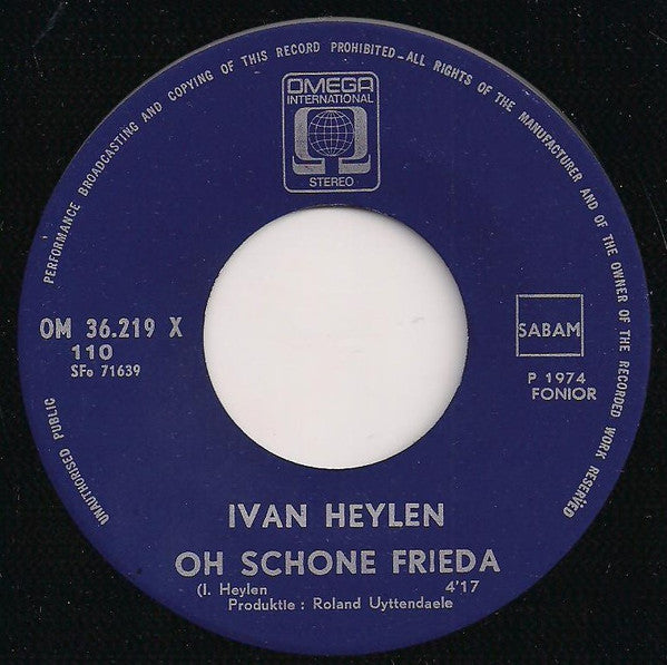 Ivan Heylen : Mijn Pintje (7", Single)