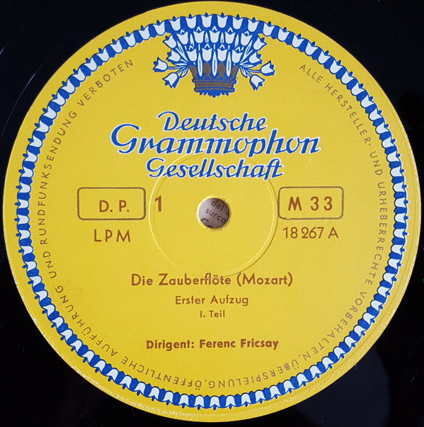 Wolfgang Amadeus Mozart, Ferenc Fricsay : Die Zauberflöte (3xLP, Mono, Box)
