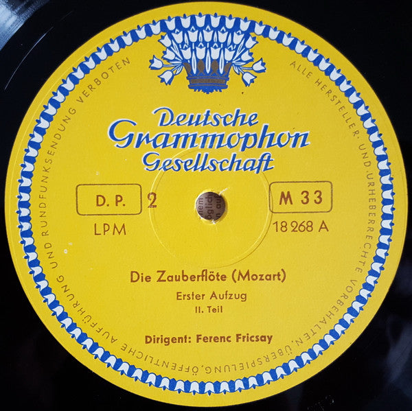 Wolfgang Amadeus Mozart, Ferenc Fricsay : Die Zauberflöte (3xLP, Mono, Box)