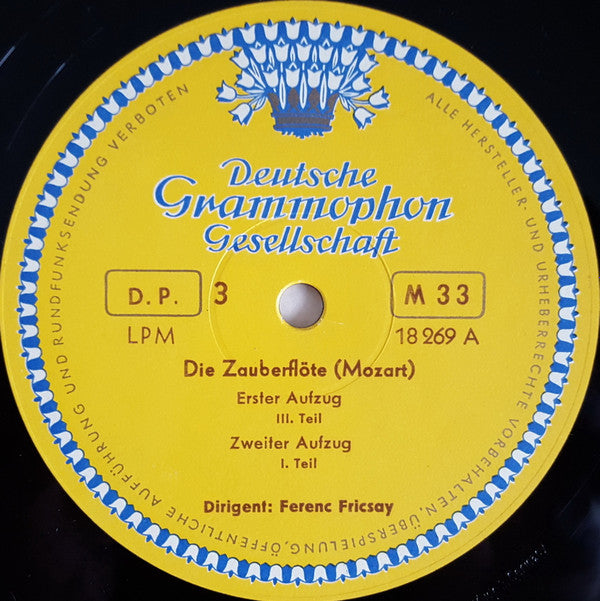 Wolfgang Amadeus Mozart, Ferenc Fricsay : Die Zauberflöte (3xLP, Mono, Box)