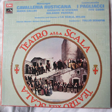 Maria Callas, Giuseppe di Stefano, Tito Gobbi, Rolando Panerai : Mascagni Cavalleria Rusticana I Pagliacci (3xLP, Comp, RM, RP + Box, RE)