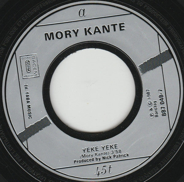 Mory Kante* : Yé Ké Yé Ké (7", Single)