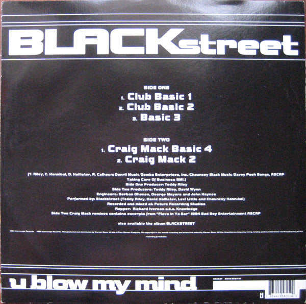 Blackstreet : U Blow My Mind (12")