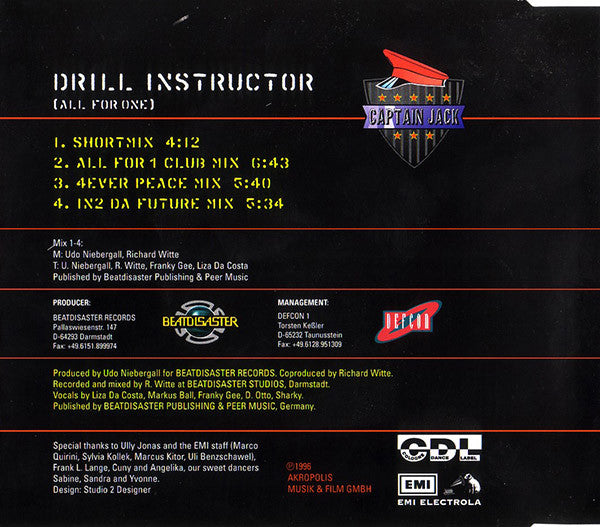 Captain Jack : Drill Instructor (CD, Maxi)