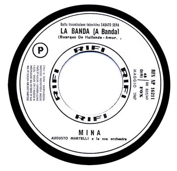 Mina (3) / Jonathan & Michelle : La Banda = A Banda / Occhiali Da Sole (7", Jukebox)