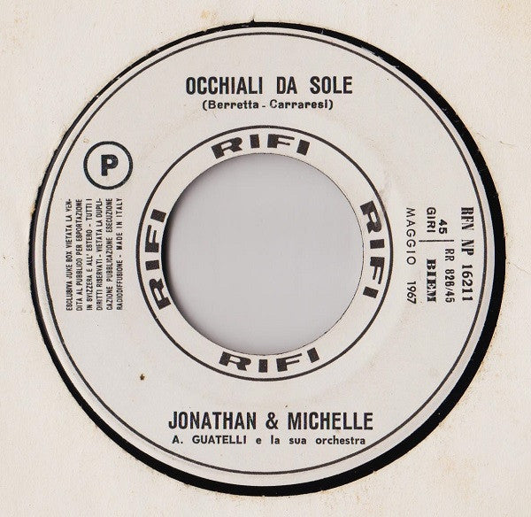 Mina (3) / Jonathan & Michelle : La Banda = A Banda / Occhiali Da Sole (7", Jukebox)