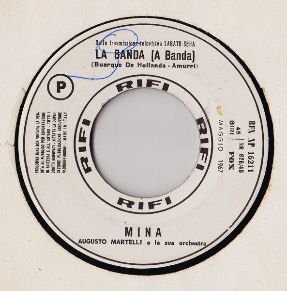 Mina (3) / Jonathan & Michelle : La Banda = A Banda / Occhiali Da Sole (7", Jukebox)