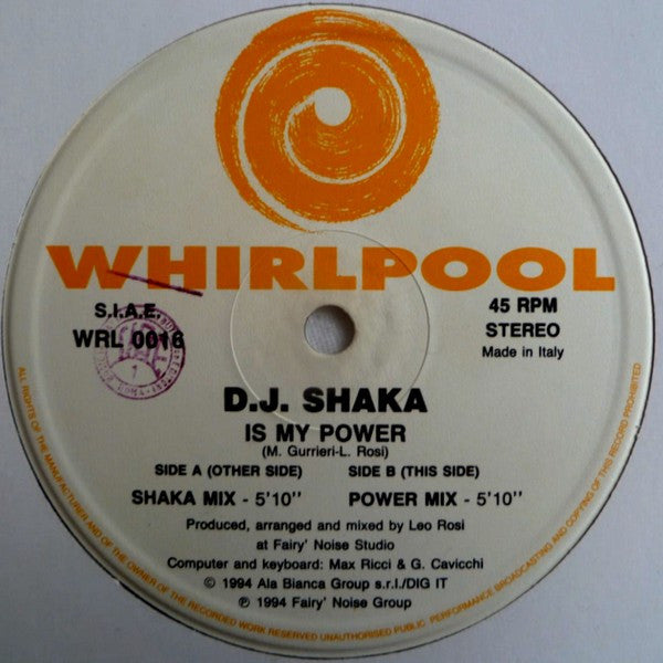 D.J. Shaka* : Is My Power (12")