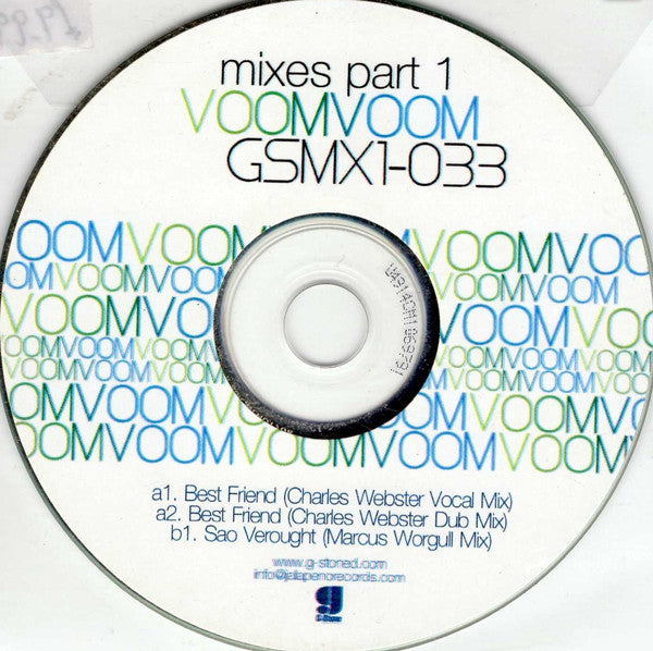 Voom:Voom : Remixes Part 1 (CDr, Promo)