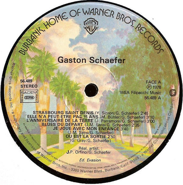 Gaston Schaefer : Gaston Schaefer (LP, Album)