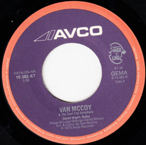 Van McCoy & The Soul City Symphony : Change With The Times (7", Single, Tel)