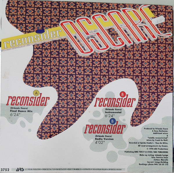 Oscare : Reconsider (12")