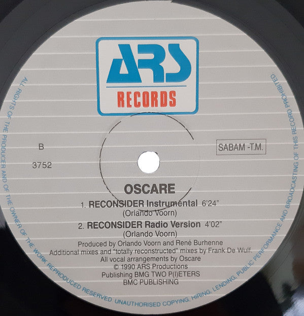 Oscare : Reconsider (12")