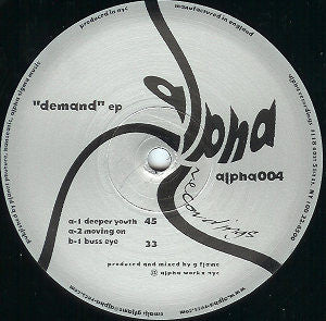 G Flame : Demand EP (12", EP)