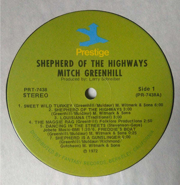 Mitch Greenhill : Shepherd Of The Highways (LP, Album)