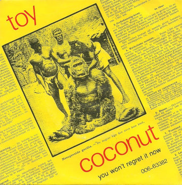 Toy (4) : Coconut / You Won't Regret It Now (7", Single)