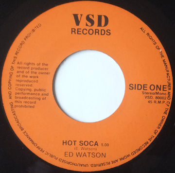 Ed Watson : Hot Soca (7", Single)