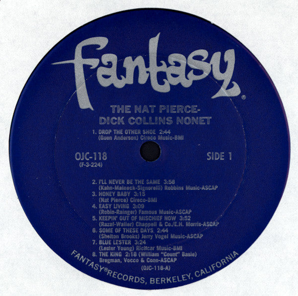 The Nat Pierce-Dick Collins Nonet / Charlie Mariano Sextet : The Nat Pierce-Dick Collins Nonet / The Charlie Mariano Sextet (LP, Comp, RE)