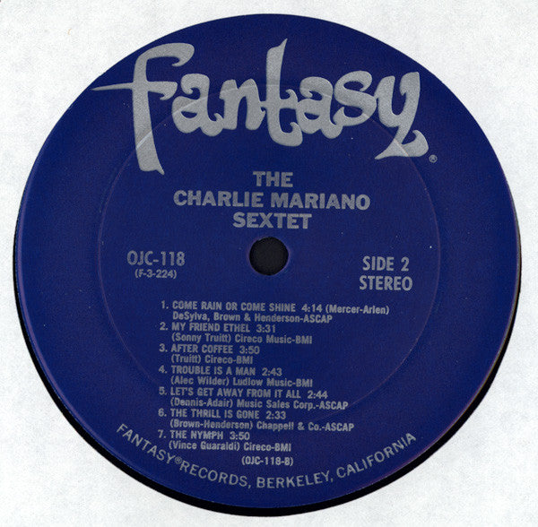 The Nat Pierce-Dick Collins Nonet / Charlie Mariano Sextet : The Nat Pierce-Dick Collins Nonet / The Charlie Mariano Sextet (LP, Comp, RE)