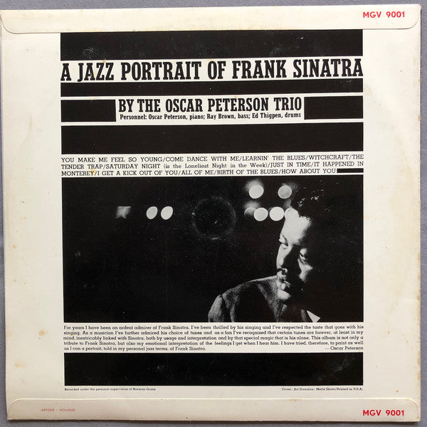 The Oscar Peterson Trio : A Jazz Portrait Of Frank Sinatra (LP, Album)