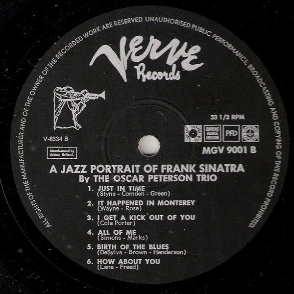 The Oscar Peterson Trio : A Jazz Portrait Of Frank Sinatra (LP, Album)