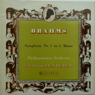 Johannes Brahms – Philharmonia Orchestra, Otto Klemperer : Symphony No. 1 In C Minor (LP, Album, Mono)