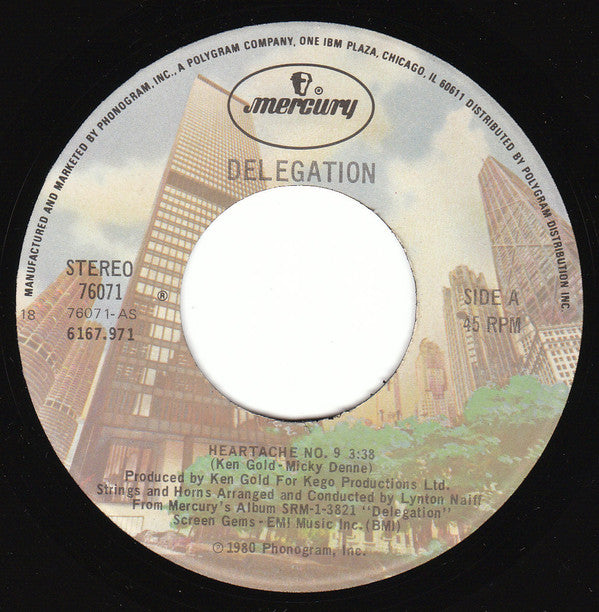 Delegation : Heartache No.9 (7")
