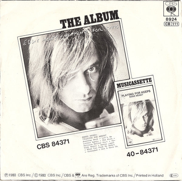 Eddie Money : Running Back (7", Single)