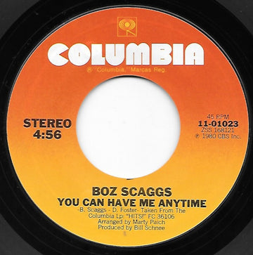 Boz Scaggs : You Can Have Me Anytime / Georgia (7", Single)