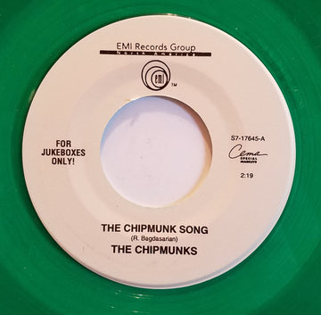 The Chipmunks : The Chipmunk Song / Frosty The Snowman (7", Jukebox, Gre)