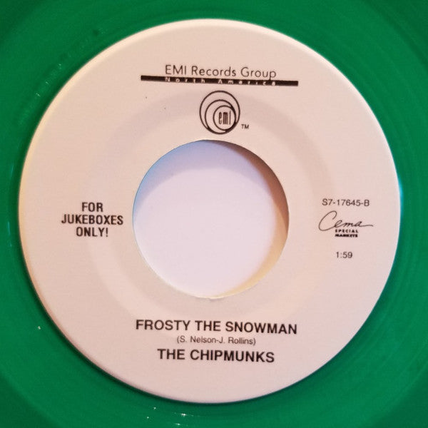 The Chipmunks : The Chipmunk Song / Frosty The Snowman (7", Jukebox, Gre)