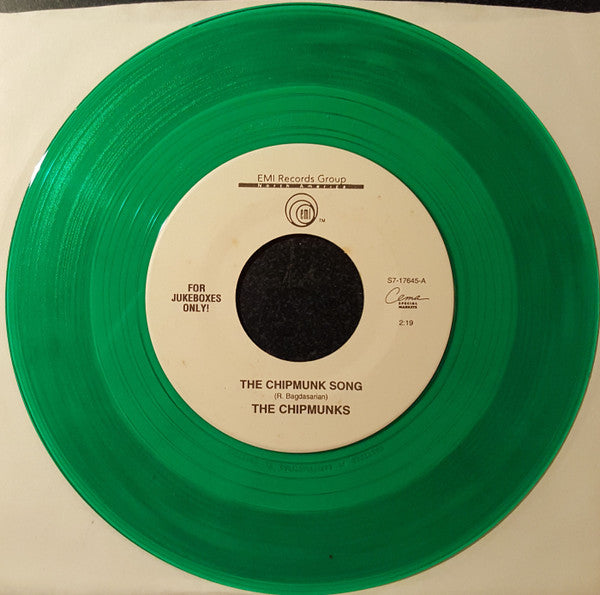 The Chipmunks : The Chipmunk Song / Frosty The Snowman (7", Jukebox, Gre)