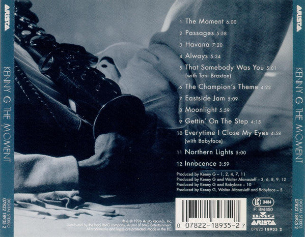Kenny G (2) : The Moment (CD, Album)