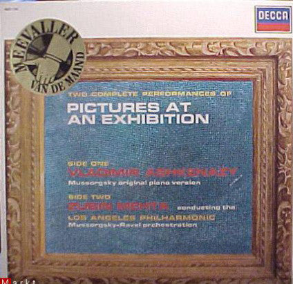 Modest Mussorgsky / Vladimir Ashkenazy, Zubin Mehta, Los Angeles Philharmonic Orchestra : Two Complete Performances Of Pictures At An Exhibition (LP, RE)