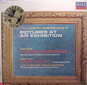 Modest Mussorgsky / Vladimir Ashkenazy, Zubin Mehta, Los Angeles Philharmonic Orchestra : Two Complete Performances Of Pictures At An Exhibition (LP, RE)