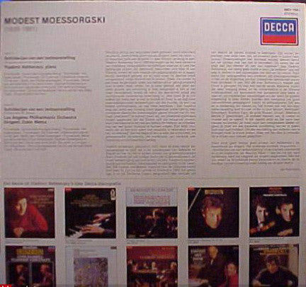 Modest Mussorgsky / Vladimir Ashkenazy, Zubin Mehta, Los Angeles Philharmonic Orchestra : Two Complete Performances Of Pictures At An Exhibition (LP, RE)