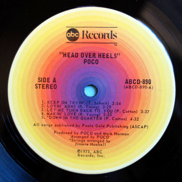 Poco (3) : Head Over Heels (LP, Album, San)