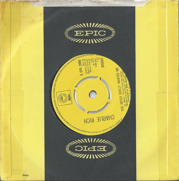 Charlie Rich : We Love Each Other (7", Single, Kno)