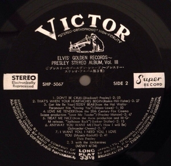 Elvis Presley : Elvis' Golden Records (LP, Comp)