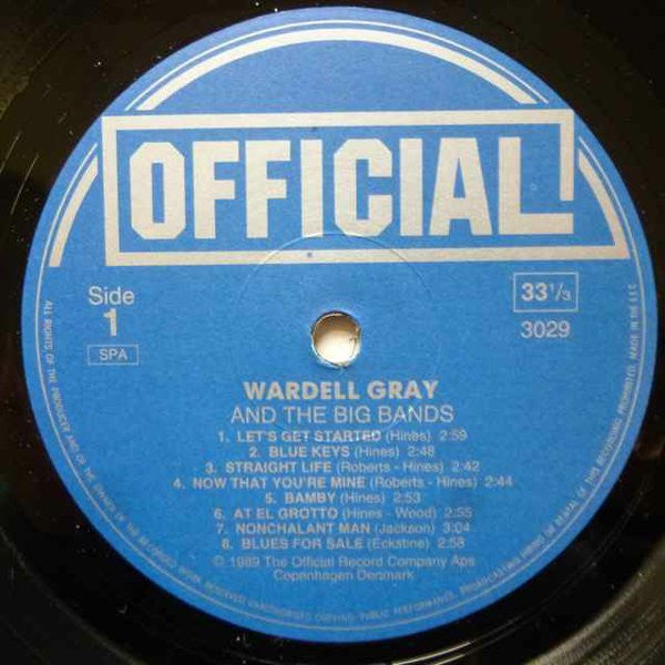 Wardell Gray : Wardell Gray And The Big Bands (LP, Comp)