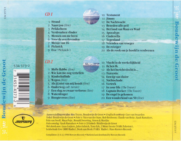 Boudewijn De Groot : Wonderkind Aan Het Strand (30 Jaar Boudewijn De Groot) (2xCD, Comp)