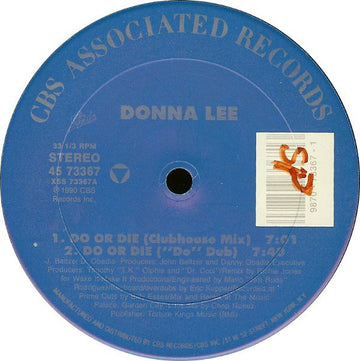 Donna Lee : Do Or Die (12")