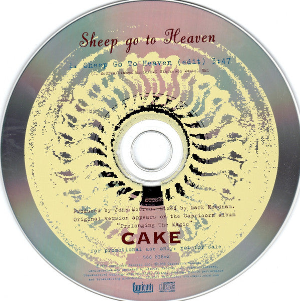 Cake : Sheep Go To Heaven (CD, Single, Promo)